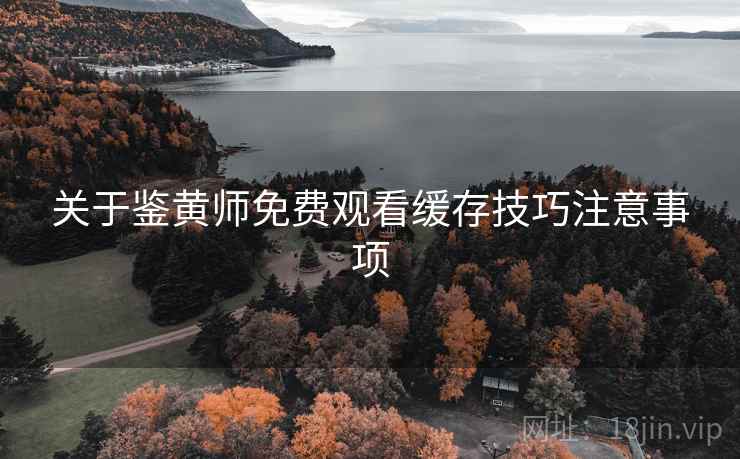 关于鉴黄师免费观看缓存技巧注意事项