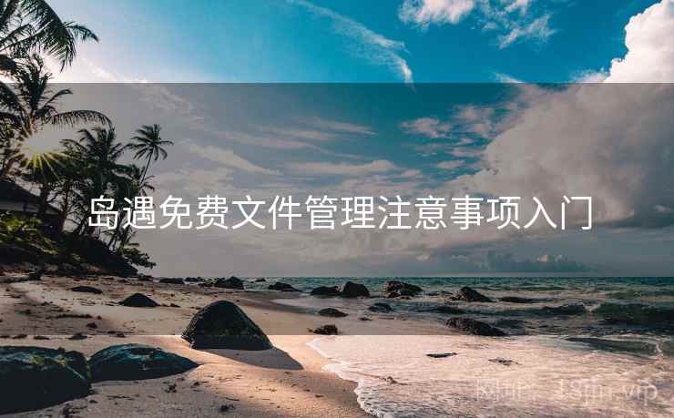 岛遇免费文件管理注意事项入门