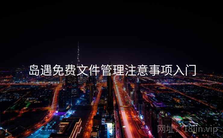 岛遇免费文件管理注意事项入门